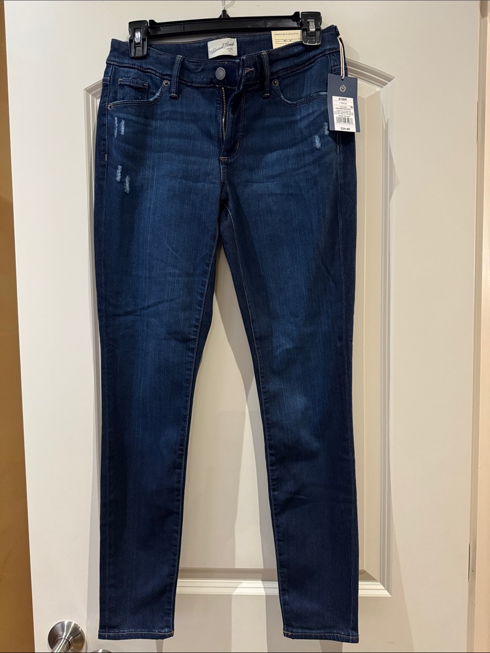 Universal Thread Dark Wash, Mid-Rise Skinny Jeans, size 2 Reg, NWT